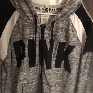 PINK zip-up sweatshirt